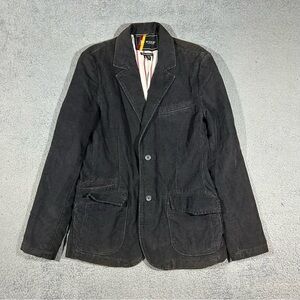 FINK Clothing men's Black Fade corduroy sport coat blazer Size Medium